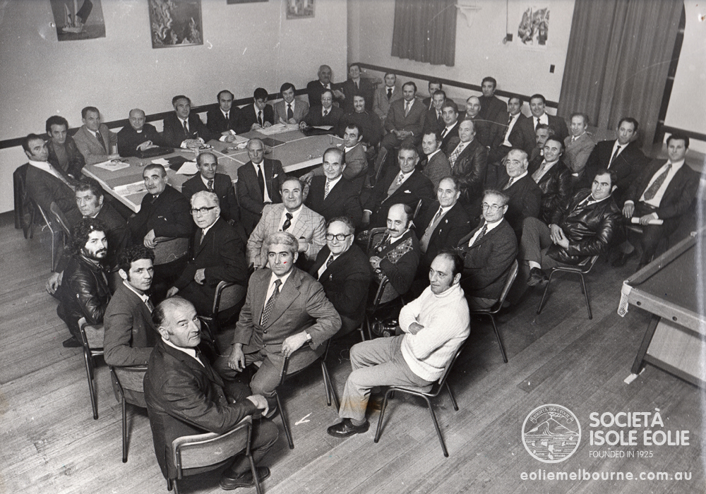 1970 Societa Mutuo Soccorso Isole Eolie Committee Meeting